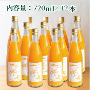 【価格改定予定】果汁100％ みかんジュース 720ml×12本 西浦