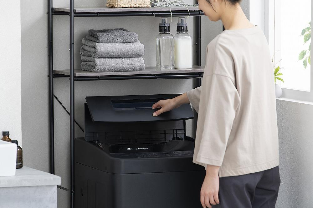 洗濯機 全自動洗濯機 5.0kg  コンパクト 部屋干し時間短縮モード 　 一人暮らし ひとり暮らし 　 　 　 アイリスオーヤマ 省スペース 時間短縮 部屋干し時間短縮モード IAW-T504-B ブラック