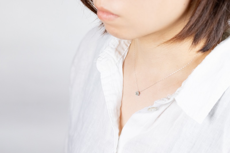 PT900 ダイヤモンドネックレス　DYM-N-PT