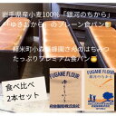 【ふるさと納税】岩手県産小麦100%の食パン&軽米産はちみつたっぷりプレミアム食パン　2本セット【配送不可地域：離島】【1381545】