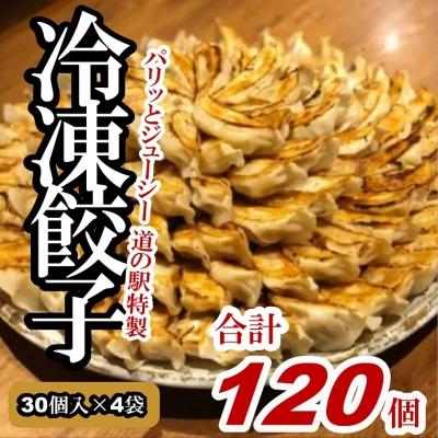 ふるさと納税 境町 【2025年6月発送】道の駅さかい 特製 冷凍餃子120個 (30個×4袋) 餃子 冷凍食品 惣菜
