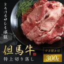 【ふるさと納税】【但馬牛】特上切り落し 300g (すき焼き用) 神戸牛 神戸ビーフ 黒毛和牛 国産牛 ブランド和牛 切り落とし 切り落とし肉 牛切り落とし すき焼き すきやき しゃぶしゃぶ A4ランク以上 A4 兵庫県 朝来市 AS1BB12