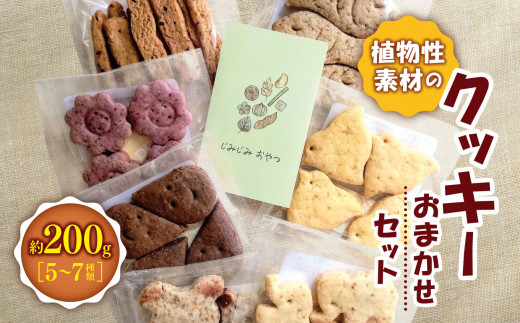 植物性素材の クッキー おまかせセット ｜お菓子 おかし 洋菓子 おやつ クッキー 詰め合わせ セット 卵・乳なし 自然派クッキー 長野県 松川村