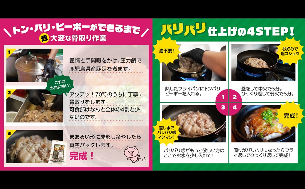 【B5-046】飯塚名物 骨無し豚足トン・パリ・ピーポー（200g×5枚）