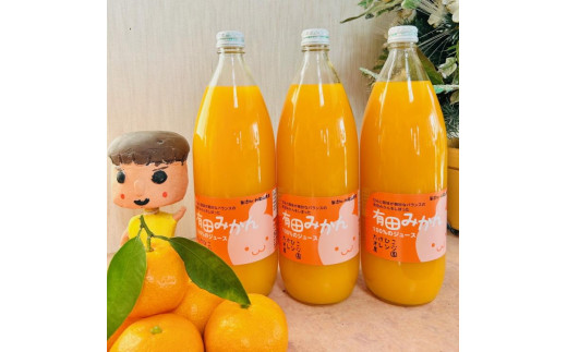 
            【無添加】有田みかん100%のジュース1,000ml×3本 みかんジュース 濃厚 柑橘 果物 フルーツ 甘い 100％ストレートジュース 【MS105】
          