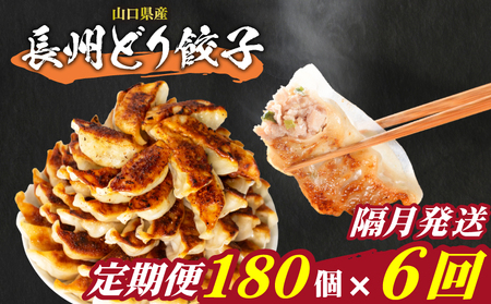 訳あり 長州どり餃子 180個 定期便 隔月6回 餃子 ギョウザ IB