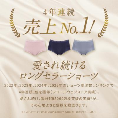 ふるさと納税 京都市 ワコール ディアヒップ ショーツ Lサイズ 3カラー 3枚セット|Wacoal 人気 下着 |  | 01
