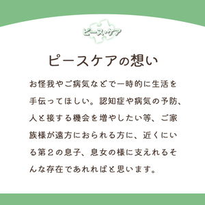離れて暮らすご両親へ 安心ケアパック 3ヶ月 | 見守り訪問 訪問 安否確認 健康チェック お手伝い 手伝い ふるさと 支援 サービス 実家 代行 地域密着 綾部市 綾部 京都府 京都