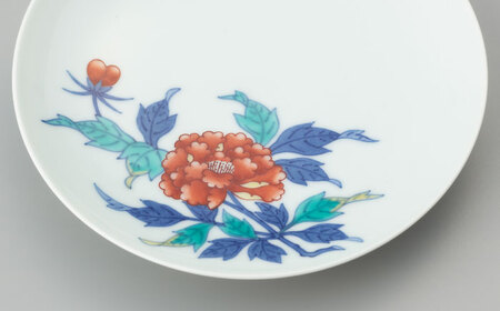 【有田焼】重要無形文化財 牡丹絵 碗皿  / 佐賀県 / 今右衛門焼 [41AAAY012] FN-Limited-SP