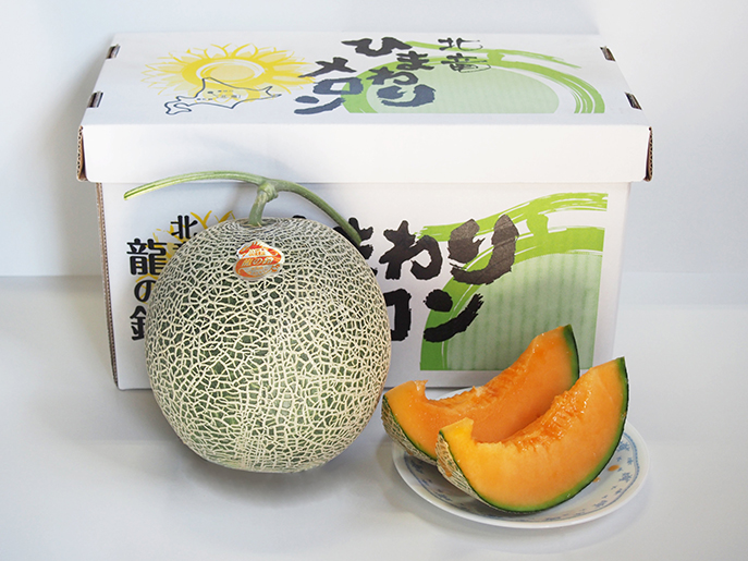 【令和6年産】北海道北竜町産ひまわりメロン（赤肉）4～6玉×1箱 【国産メロン 北海道産 メロン めろん 果物 くだもの フルーツ デザート】