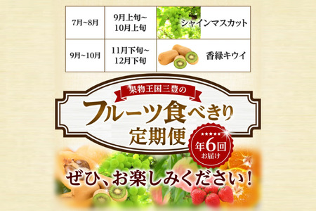 三豊市のフルーツ定期便年間6回