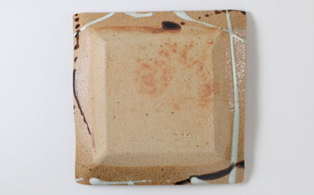 【唐津焼】朝鮮唐津正方形陶板 / 佐賀県 / 大杉皿屋窯[41ABAC002]