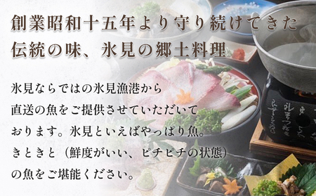 味処 割烹しげはま 食事補助券10,000円分 富山県 氷見市 観光 旅行 ランチ ディナー 食事券 チケット クーポン 海鮮