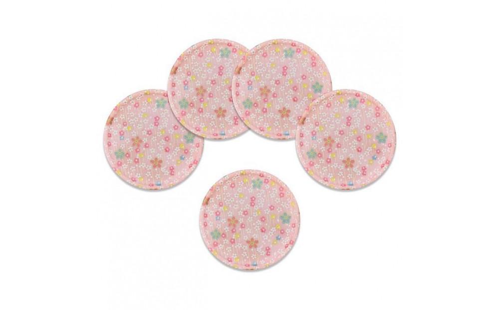 タツクラフト 友禅和紙コースター 5枚セット 小花 吹雪 【Tk336】 303446_DA90140VC01