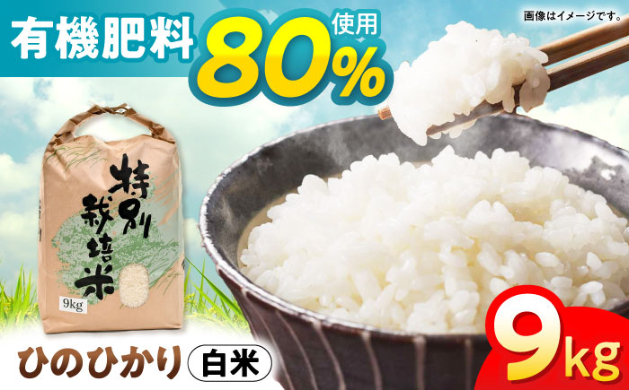 【最速発送】【令和6年産】【特別栽培米】九州のこだわり「ひのひかり」白米9kg / 米 おこめ お米 白米 ひのひかり 新米 しんまい / 諫早市 / 上島農産  [AHAS003]スピード 最短 最速 発送