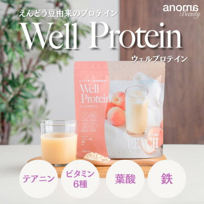【ふるさと納税】Well Protein ピーチ風味 300g×1袋 anoma beauty【1700231】