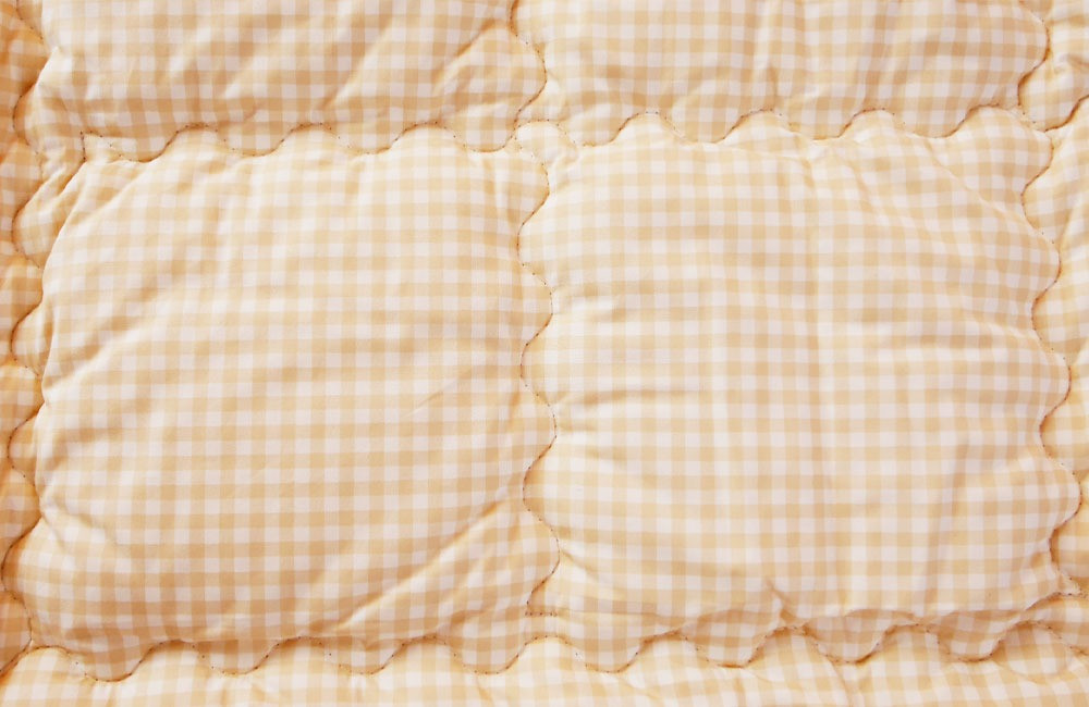 ベビーコットン 敷パット チェック 90×130cm 敷きふとん 布団 赤ちゃん コットン100％ ベビー用品