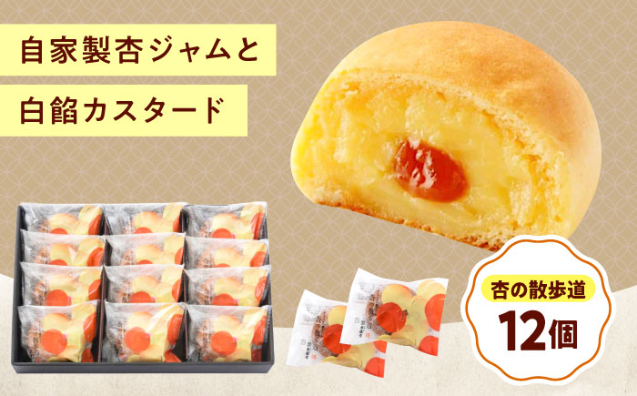 お菓子 杏の散歩道（12入） おやつ 菓子 お茶 スイーツ 広島県福山市/有限会社勉強堂 [BAFL061]