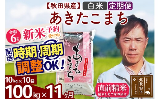 
										
										※令和6年産 新米予約※《定期便11ヶ月》秋田県産 あきたこまち 100kg【白米】(10kg袋) 2024年産 お届け時期選べる お届け周期調整可能 隔月に調整OK お米 みそらファーム
									