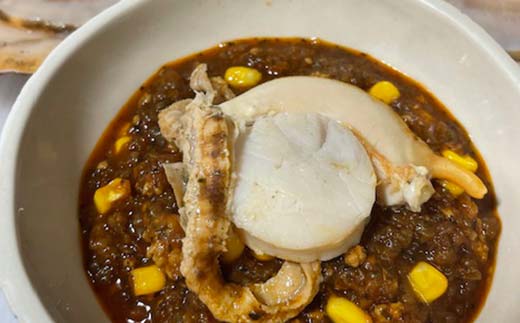 特大ホタテのキーマカレー 2種4袋(230g/1袋) カレー レトルト 温めるだけ 簡単調理 カレー レトルトカレー ホタテ 帆立 F4F-8229