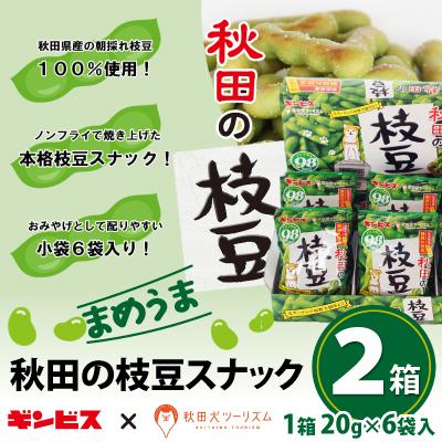 ふるさと納税 大館市 秋田の枝豆(スナック)2箱(12袋入)