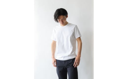 メンズ 10Years 26ゲージ スムースコットン クルーネック Tシャツ ホワイト Lサイズ【1584327】