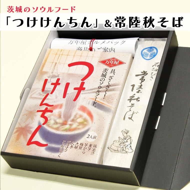 
つけけんちん そば 2人前セット 常陸 秋そば 茨城 郷土料理 蕎麦 けんちん汁
