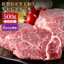 【ふるさと納税】【6回定期便】佐賀県産 黒毛和牛 贅沢 ヒレ ステーキ 500g（約2～3枚入） 希望枚数カット対応可能 【株式会社いろは精肉店】お肉 肉 牛肉 冷凍 和牛 フィレ [IAG112]