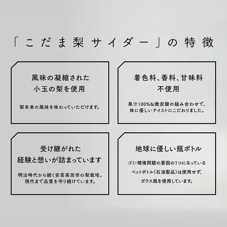 【個数限定】こだま梨サイダー 330ml×5本 飲料 炭酸 ジュース 果汁 ソーダ 二十世紀梨 香料 甘味料 着色料 不使用 風味 甘み