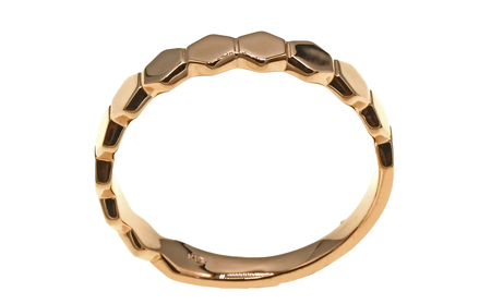 K18PG　地金　デザインリング　R3769-PR【サイズ：5号～20号（0.5刻み可）】