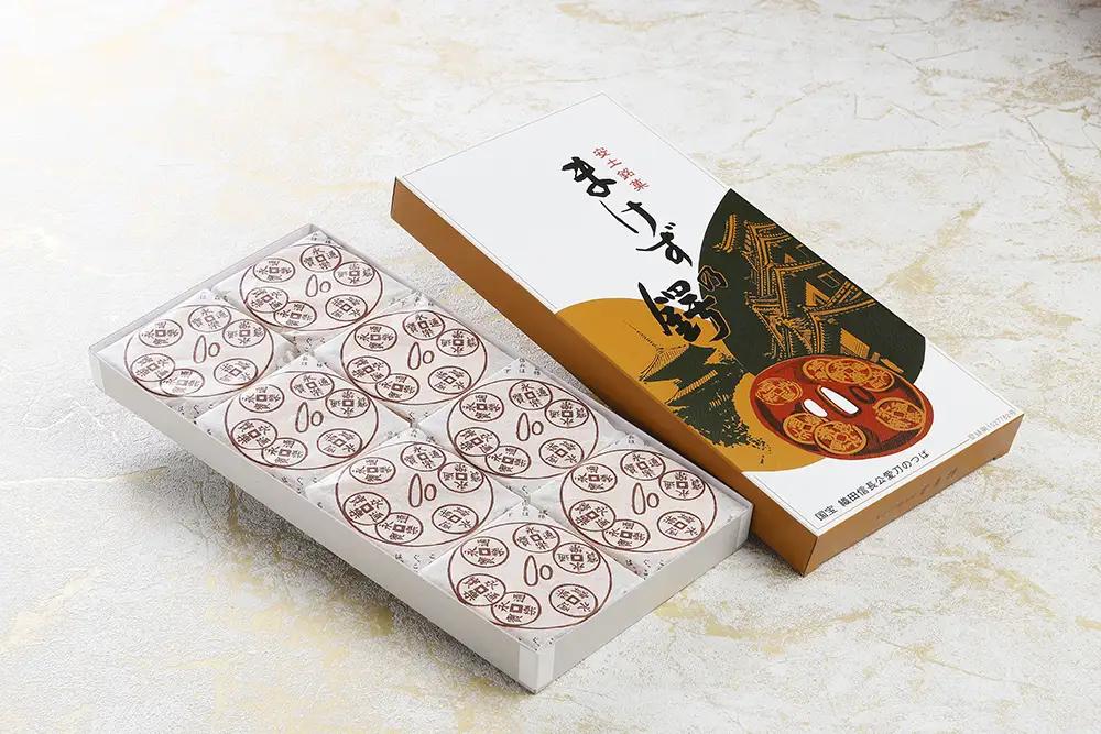 安土名物「まけずの鍔（つば）」8個入【CM01W】 和菓子 縁起物