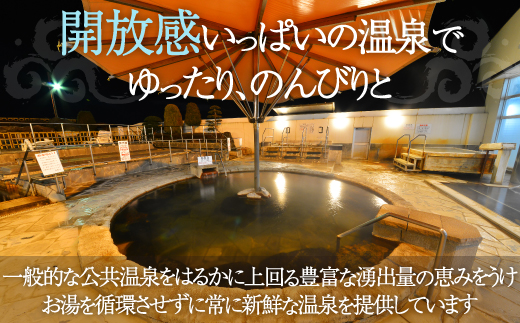 【源泉100％かけ流し】東前温泉 しんわの湯　温泉入浴回数券（10枚綴り） HOKAA004
