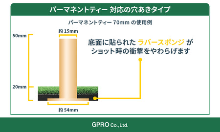 ゴルフ練習用 本格ショットマット / ゴルフ ゴルフ用品 練習用 ゴルフマット ショットマット マット 人工芝 ゴムティー 持ち運び 兵庫県