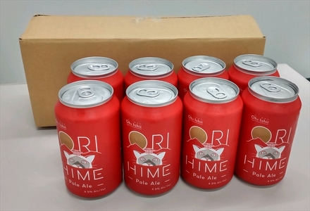 足利発のCraft Beer 「ORIHIME Pale Ale」355ml缶　8本セット【 クラフトビール お酒 栃木県 足利市 】