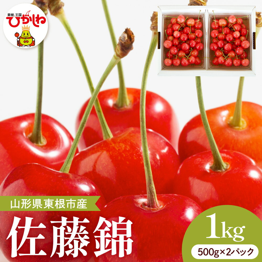 【ふるさと納税】 2027年産 さくらんぼ 佐藤錦 秀品 1kg バラ詰め ( 500g × 2パック ) | フルーツ 果物 くだもの サクランボ Lサイズ 箱入り 化粧箱 期間限定 冷蔵配送 先行予約 お取り寄せ 人気 おすすめ ご当地 特産 産地直送 山形県 東根市