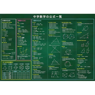 お風呂学習ポスター 受験教材 5枚セット(大)【 学習ポスター お風呂 教材 ツール 高校受験 暗記 記憶 視覚 勉強 学習 受験 テスト 試験 中学生 理科 国語 数学 歴史 英語 5教科 フライン