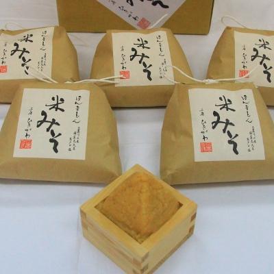ふるさと納税 白浜町 ほんまもん米みそ　800g×5袋
