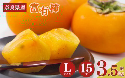 G12 【2025年先行予約】富有柿 Lサイズ 15玉 約3.5kg | フルーツ 果物 くだもの 柿富有 柿 奈良県 大淀町