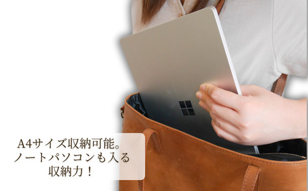【トートバッグ】革職人がつくる トートバッグ キャメル