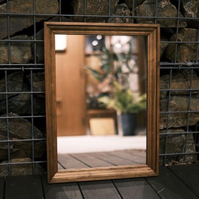 ふるさと納税 江南市 アメリカンデザイン　ウォールミラー　THE CLASSIC【国産杉無垢材使用】