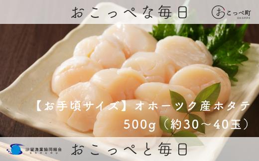 【新登場！お手頃サイズ】オホーツク産ホタテ玉冷500g（約30～40玉入り）
