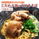 【ふるさと納税】【美らキャロット麺使用】こだわり麺のてびちそば 5食セット