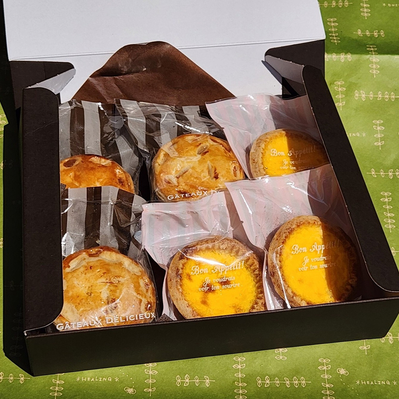 スウィーツデリバリー「アップルパイ・エッグタルト詰め合わせ」