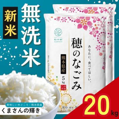 ふるさと納税 和水町 【新米予約 令和7年産】熊本県産 くまさんの輝き 無洗米 20kg