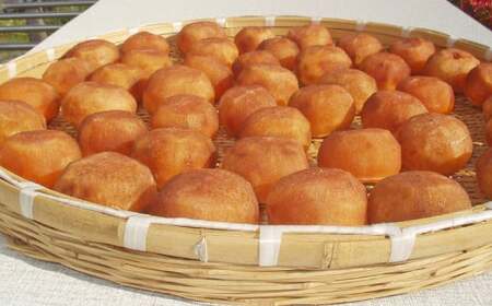 甘さが違う！とっても甘くなる生渋柿（平たねなし柿）あんぽ柿用 T軸枝無 約1.5～2kg　6～12玉＜2026年10月中旬～順次発送＞-AP【art018B】