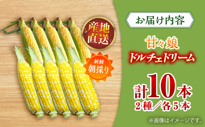 【数量限定】スイートコーン、ドルチェドリームと甘々娘の食べ比べセット【なかむら農園】 [BHCJ003]