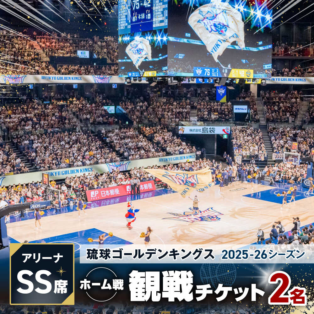【ふるさと納税】琉球ゴールデンキングス ホーム戦（アリーナSS席）観戦チケット1組2名 バスケ 試合 体験 応援 ファン イベント スポーツ キングス 沖縄[BCDU001]