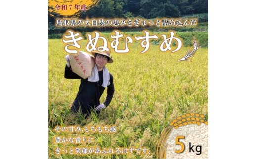 ＜5年連続特Aランク獲得＞令和7年産　原田農園きぬむすめ精米 5kg【1723123】