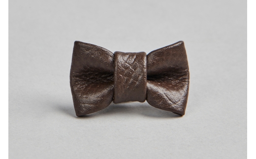 レザーブートニー(ピンブローチ) チョコ【1232-1-ECF】｜革製品 レザー 国産 [1086]