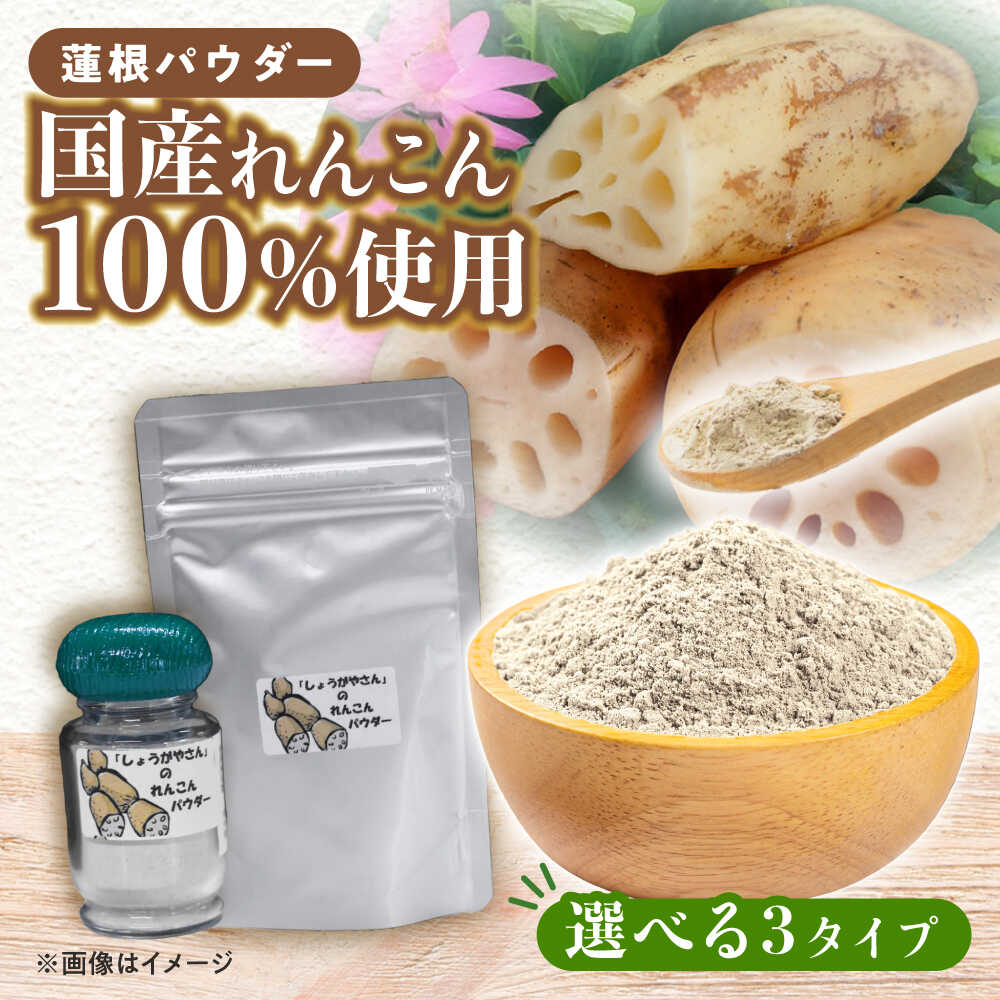 【ふるさと納税】＼選べる内容量／ れんこんパウダー セット レンコン 調味料 野菜 愛西市 / しょうがやさん 【配達不可：離島】[AEAO010]
